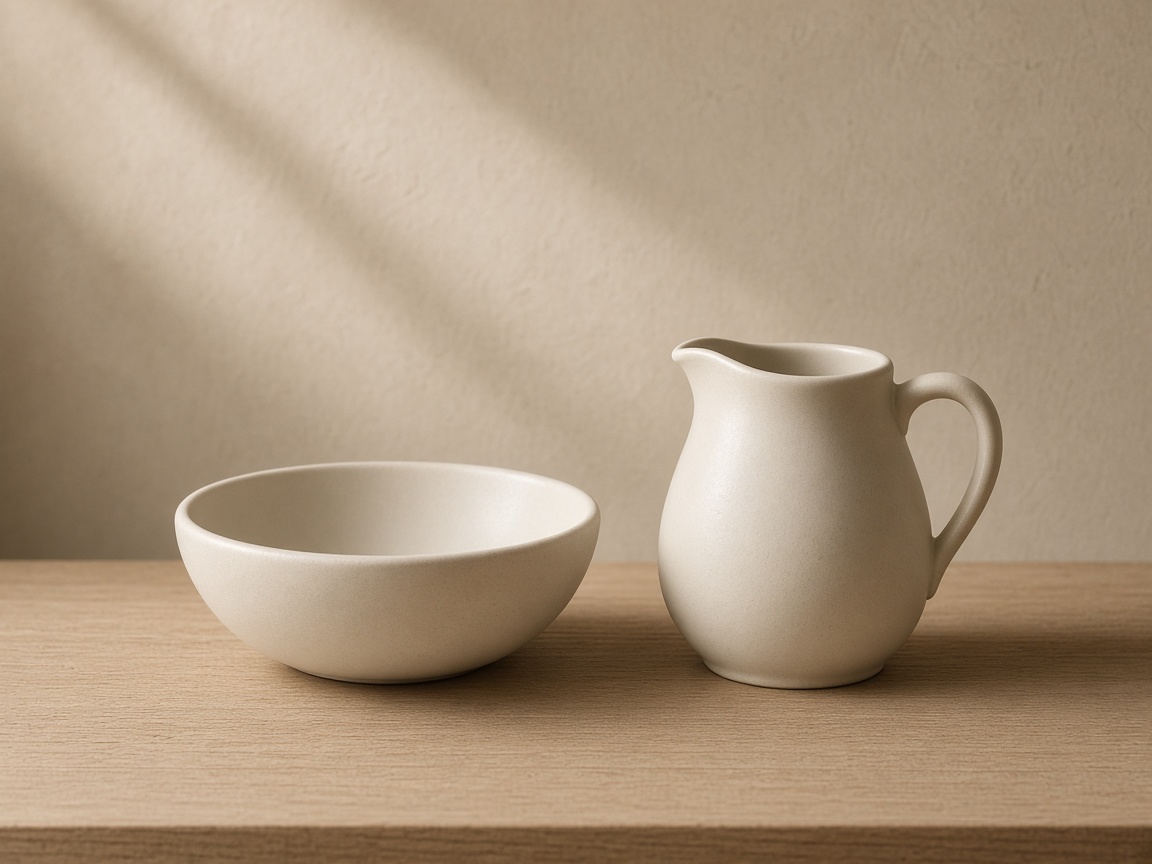 Ceramic on oak